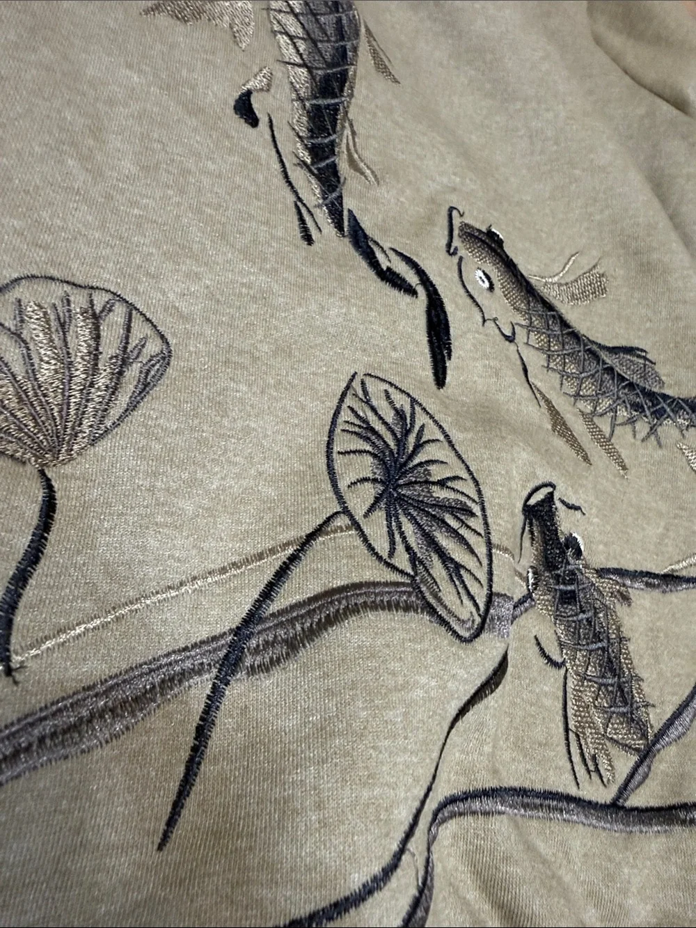 Blind Rooster by Ravelheart Embroidered Kou Sweatshirt